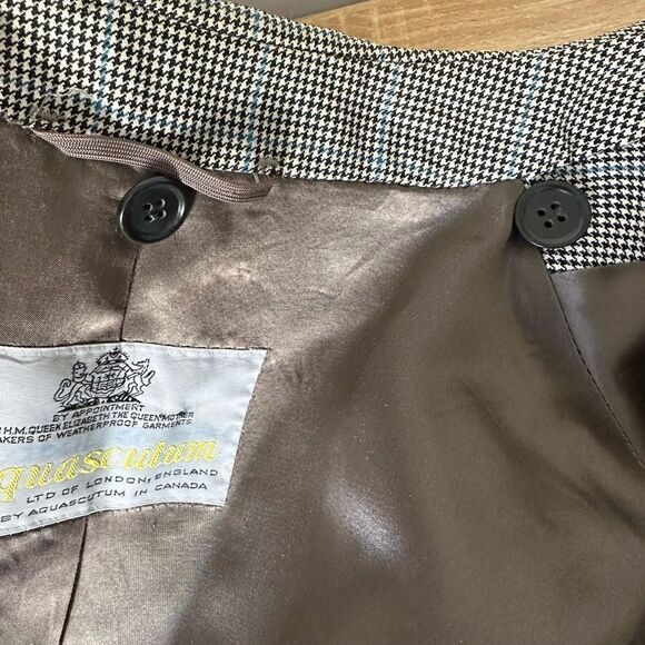 Vintage Aquascutum wool blend houndsthooth coat - Picture 13 of 15